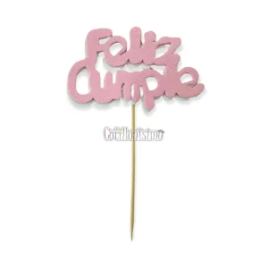 Pinche Feliz Cumple Gibreado Goma Eva Rosa