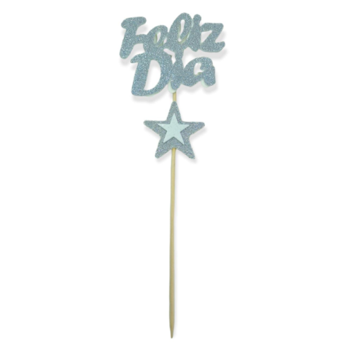 Pinche Feliz Dia Gibreado Goma Eva Con Estrella Plateada