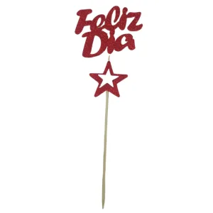 Pinche Feliz Dia Gibreado Goma Eva Con Estrella Roja