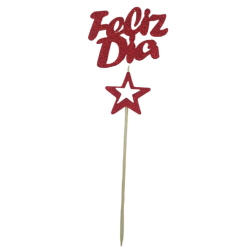 Pinche Feliz Dia Gibreado Goma Eva Con Estrella Roja