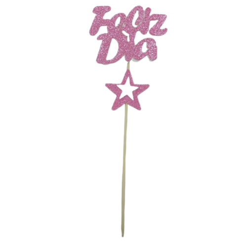 Pinche Feliz Dia Gibreado Goma Eva Con Estrella Rosa