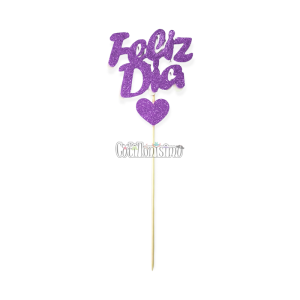 Pinche Feliz Dia Gibreado Con Corazon Lila