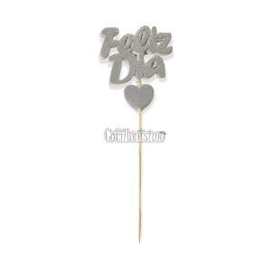 Pinche Feliz Dia Gibreado Con Corazon Plateado