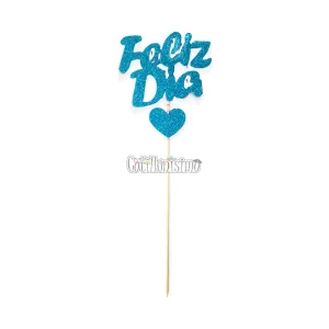 Pinche Feliz Dia Gibreado Con Corazon Turquesa