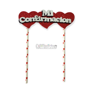 Pinche Mi Confirmación con Corazones