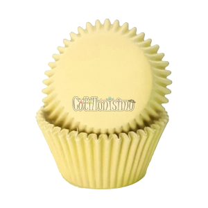 Pirotines Cupcakes Nº10 - Amarillo Pastel x25U