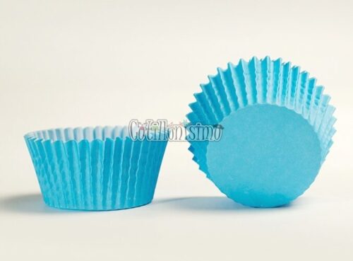 Pirotines Cupcakes Nº10 - Celeste x25 Unidades