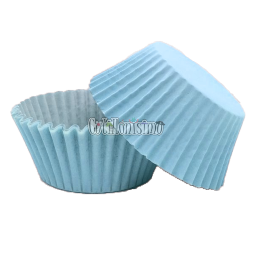Pirotines Cupcakes Nº10 - Celeste Pastel x25U