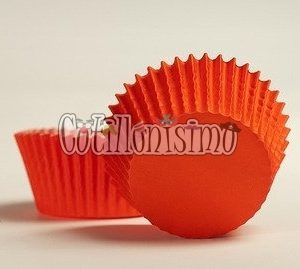 Pirotines Cupcakes Nº10 - Naranja x25 Unidades