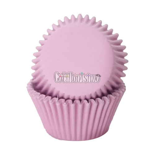 Pirotines Cupcakes Nº10 - Rosa Pastel x25 Unidades