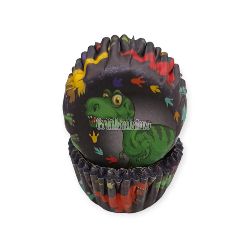 Pirotines Cupcakes Nº8 - Dinosaurios x25 U