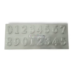 Placa Molde Números Chicos Acetato