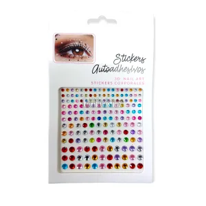 Plancha de Strass Redondos Chico Colores Surtidos