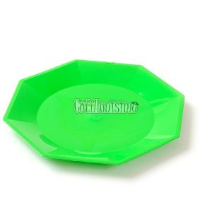 Plato Octogonal Plastico Irrompible 17cm CHICO Color VERDE X10 Unidades