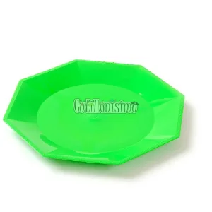 Plato Octogonal Plastico Irrompible 17cm CHICO Color VERDE X10 Unidades