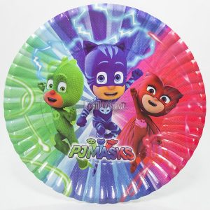 Plato Polipapel PJ MASK X8 Unidades - Oficial