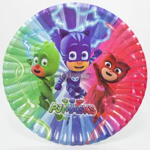 Plato Polipapel PJ MASK X8 Unidades - Oficial