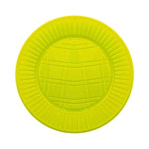 Plato Plastico CHICO Descartable Color Amarillo X50u