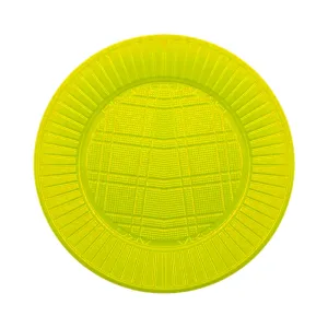 Plato Plastico CHICO Descartable Color Amarillo X50u