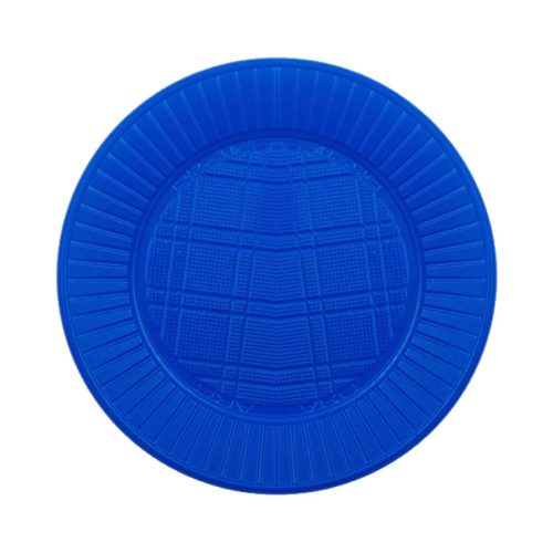 Plato Plastico CHICO Descartable Color Azul X50 Unidades
