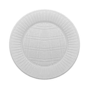 Plato Plastico CHICO Descartable Color Blanco X50 Unidades