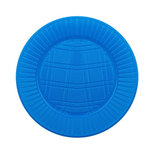 Plato Plastico CHICO Descartable Color Celeste X50 Unidades