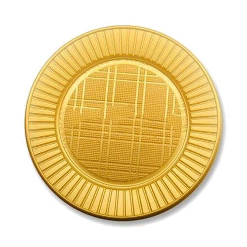 Plato Plastico CHICO Descartable Color DORADO X50 Unidades