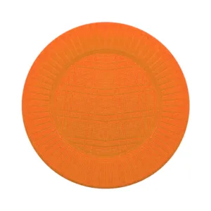 Plato Plástico CHICO Descartable Color NARANJA X50 Unidades