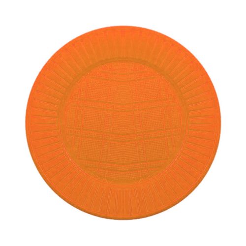 Plato Plástico CHICO Descartable Color NARANJA X50 Unidades