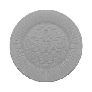 Plato Plástico CHICO Descartable Color PLATEADO X50 Unidades