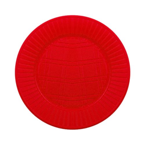 Plato Plástico CHICO Descartable Color ROJO X50 Unidades