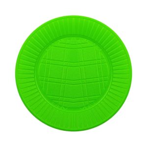 Plato Plastico CHICO Descartable Color VERDE MANZANA X50 Unidades