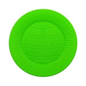 Plato Plastico CHICO Descartable Color VERDE MANZANA X50 Unidades