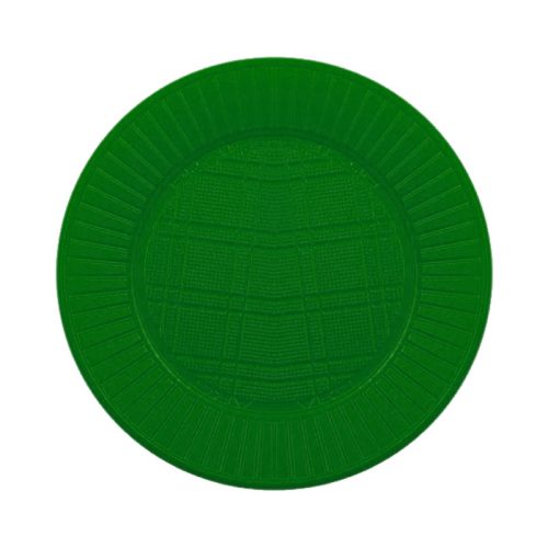 Plato Plastico CHICO Descartable Color Verde X50 Unidades