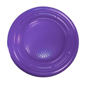 Plato Plástico Chico Descartable Color VIOLETA X24 Unidades