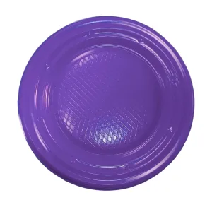 Plato Plástico Chico Descartable Color VIOLETA X24 Unidades