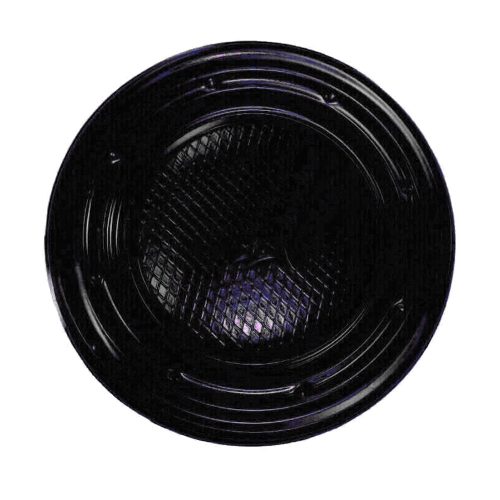 Plato Plástico Chico Descartable Color Negro X24 Unidades