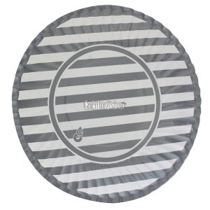 Plato Polipapel Rayado Plateado X8 Unidades