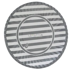 Plato Polipapel Rayado Plateado X8 Unidades