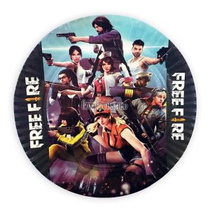 Plato Polipapel FREE FIRE X 8 Unidades