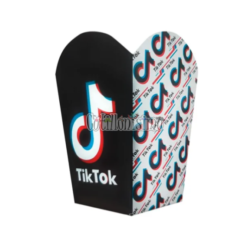 Cajita Pochoclera Tik Tok x10 Unidades