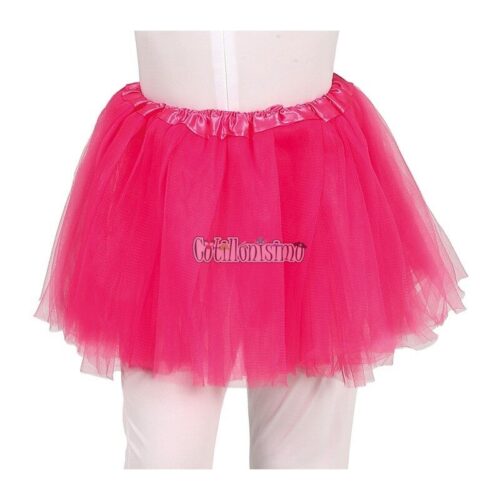 Pollera Tutú con Tul Color FUCSIA