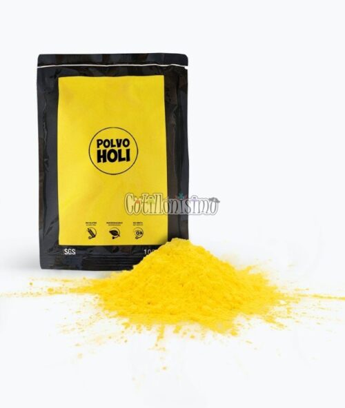 Polvo Holi Color Amarillo x50grs Pintafan - Imagen 2