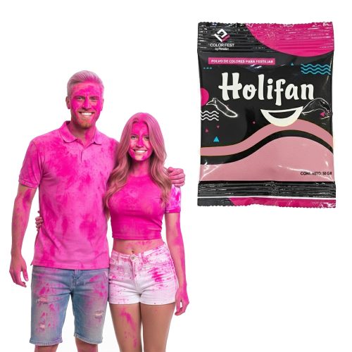 Polvo Holi Color Rosa x50grs