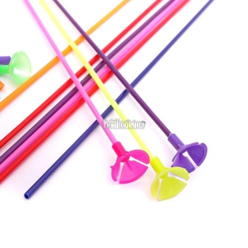 Super Palo Porta Globo Colores Surtidos Para Globos Metalizados
