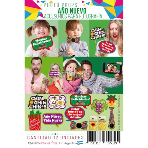 Photo Props AÑO NUEVO X 12 Unidades CARTON