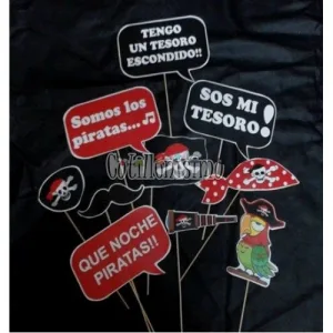 Photo Props FIESTA PIRATA x12 Unidades CARTON