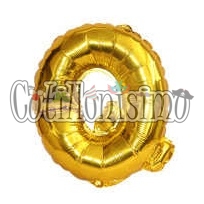 Globo Letra Inflable Q Dorada 40cm