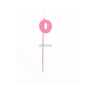 Vela Pinche Gibreada Nº0 Color Rosa