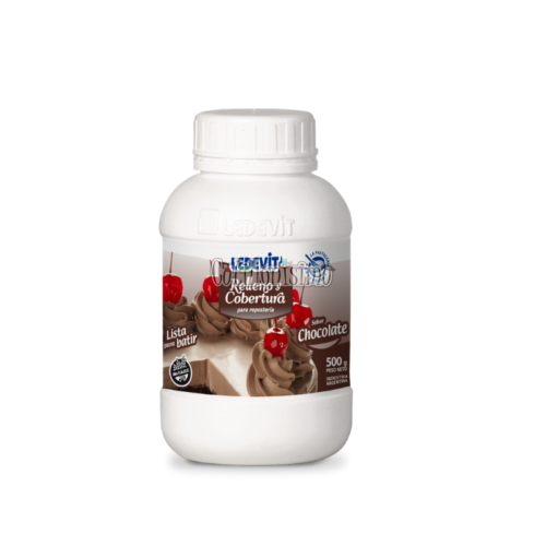 Relleno y Cobertura Ledevit Sabor Chocolate x500g
